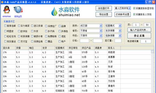 水淼1688产品采集器